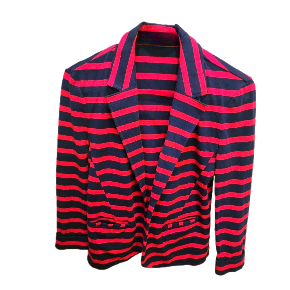Blazer, Woman Small, Express, Red and Navy Blue